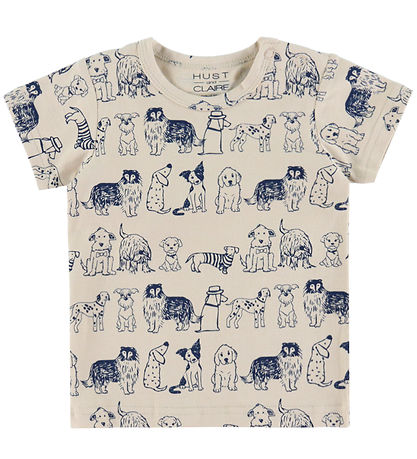 Hust and Claire T-shirt - Albert Dogs - 3-pak - Cement