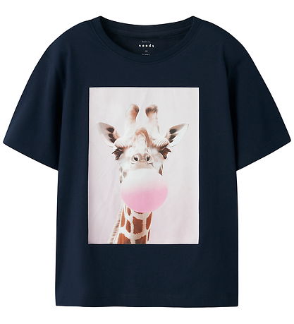 Name It T-shirt - NkfVotea - 2-pak - Bright White/Navy Blazer/Gi
