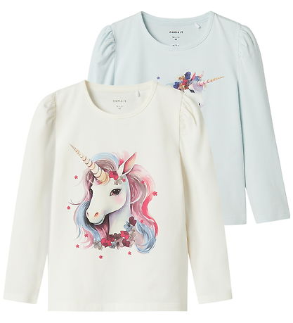 Name It Bluset - NmfKrulle - 2-pak - Country Air/Cloud Dancer