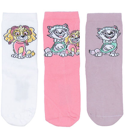 Name It Strømper - 3-pak - NmfMelina - Paw Patrol - Purple Dove