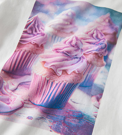 Name It T-shirt - NkfVotea - Bright White/Cupcake