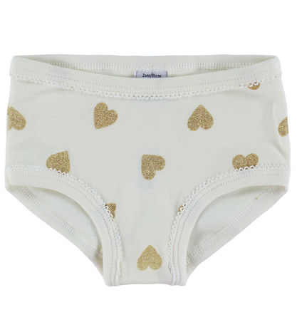 Petit Bateau Trusser - 3-pak - Off White/Rød