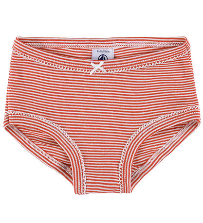 Petit Bateau Trusser - 3-pak - Off White/Rød