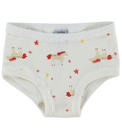 Petit Bateau Trusser - 3-pak - Off White/Rød