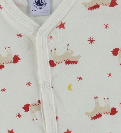 Petit Bateau Natdragt - Milk m. Stjerner og Heste