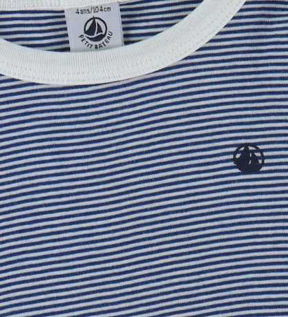 Petit Bateau Nattøj - 2-Delt - Olympic/Marshmallow