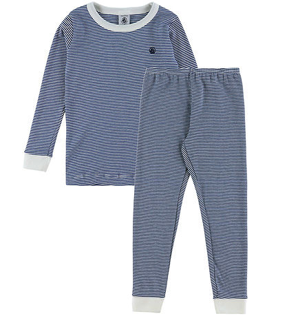 Petit Bateau Nattøj - 2-Delt - Olympic/Marshmallow