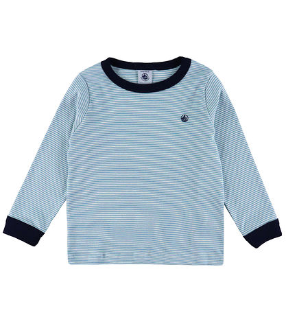 Petit Bateau Nattøj - 2-Delt - Adriatic/Marshmallow