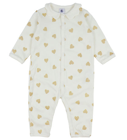 Petit Bateau Natdragt - Milk m. Glitter Hjerter