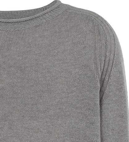 Emporio Armani Bluse - Strik - Uld - Light Grey Melange