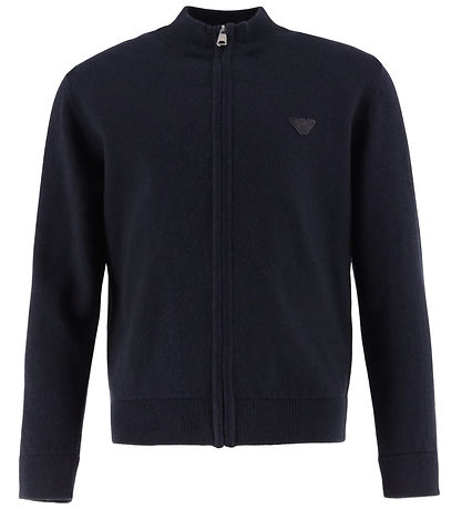 Emporio Armani Cardigan - Strik - Uld - Blue Navy