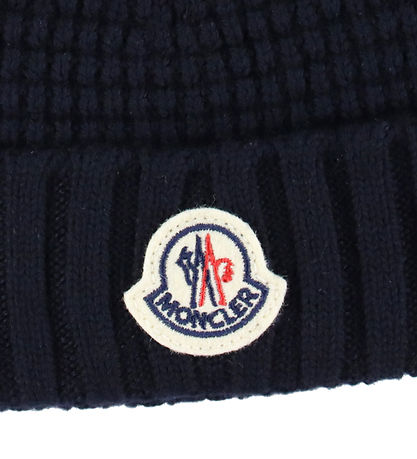 Moncler Hue - Uld - Strik m. Ører - Navy