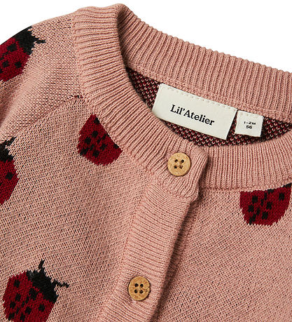 Lil Atelier Cardigan - Strik - NbfLulio - Misty Rose