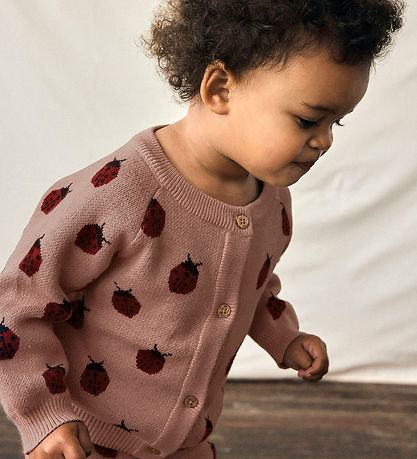 Lil Atelier Cardigan - Strik - NbfLulio - Misty Rose