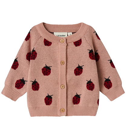 Lil Atelier Cardigan - Strik - NbfLulio - Misty Rose