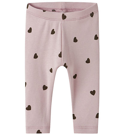 Name It Legging - NbfkHeart - Burnished Lilac