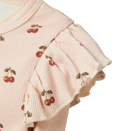 Lil Atelier Bluse - Rib - NmfLavo - Silver Peony