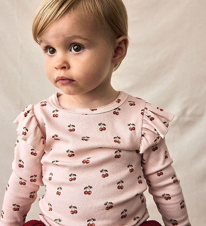 Lil Atelier Bluse - Rib - NmfLavo - Silver Peony