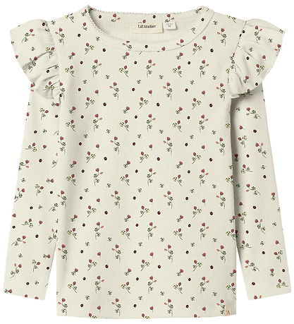 Lil Atelier Bluse - Rib - NmfLavo - Turtledove