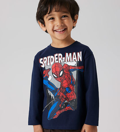 Name It Bluse - NmmJuice - Spiderman - Navy Blazer