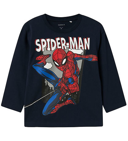 Name It Bluse - NmmJuice - Spiderman - Navy Blazer