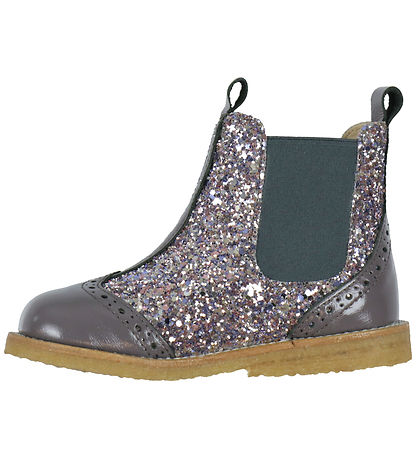 Angulus Støvler - Chelsea - Lavender/Pastel m. Glitter
