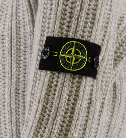Stone Island Bluse - Strik - Uld - Melange Grey