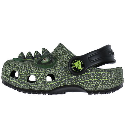 Crocs Sandaler - Classic IAM Scary Dino - Sort/Grøn