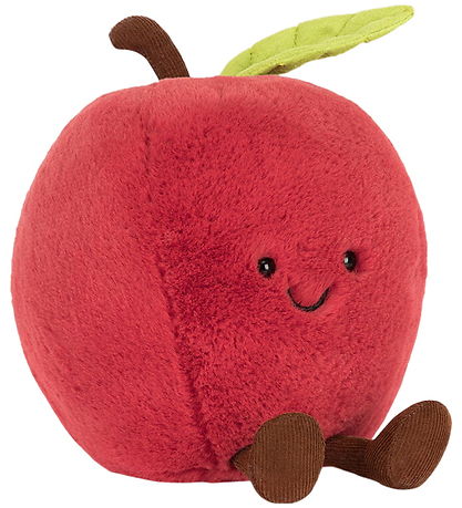 Jellycat Bamse - 16x14 cm -  Amuseables Apple - Rød