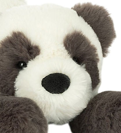 Jellycat Bamse - 24x13 cm - Smudge Panda - Grå/Hvid