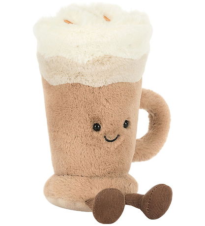 Jellycat Bamse - 18x8 cm - Amuseables Latte - Brun/Beige