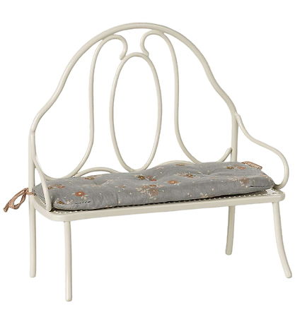 Maileg Miniature Vintage Bænk - Kanin/Harer - Råhvid