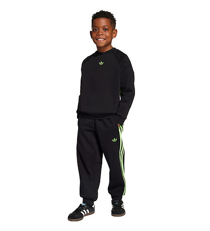 adidas Originals Sweatsæt  - Crew - Black/Siggnr