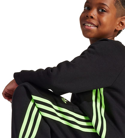 adidas Originals Sweatsæt  - Crew - Black/Siggnr