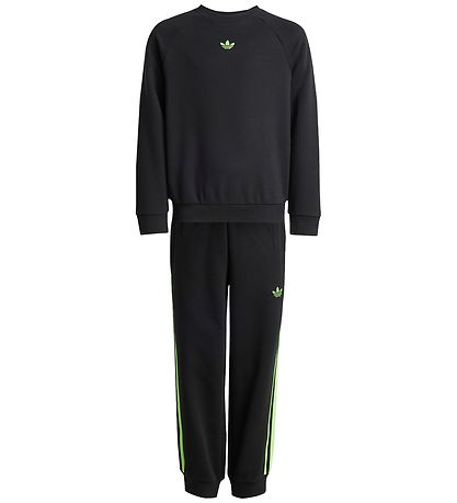 adidas Originals Sweatsæt  - Crew - Black/Siggnr