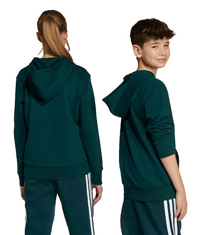 adidas Performance Hættetrøje - J BL FT HD - Aurivy/White