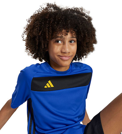 adidas Performance T-shirt - Tiro ES - Selubl/Black/Creyel