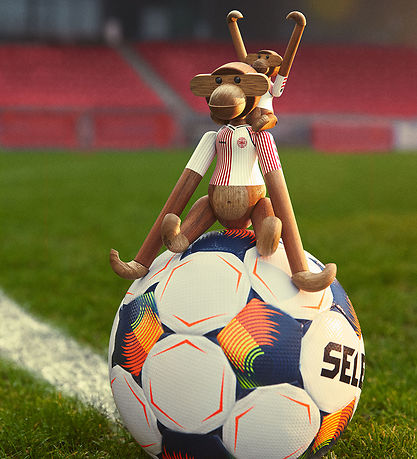 Kay Bojsen Træfigur - Abe -  DBU 86 Away - Mini - Teak/Limba