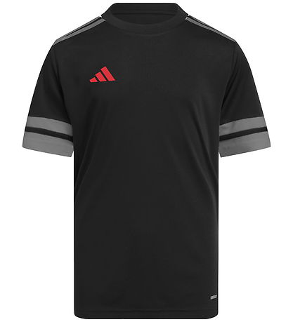 adidas Performance T-shirt - Squa25 - Black/Tefrfo/Purrub