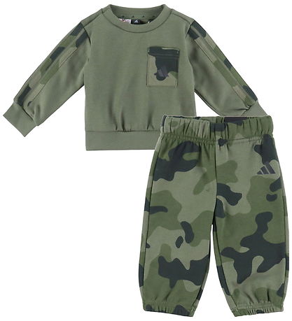 adidas Performance Sweatsæt - Inf Camo - Olistr/Black