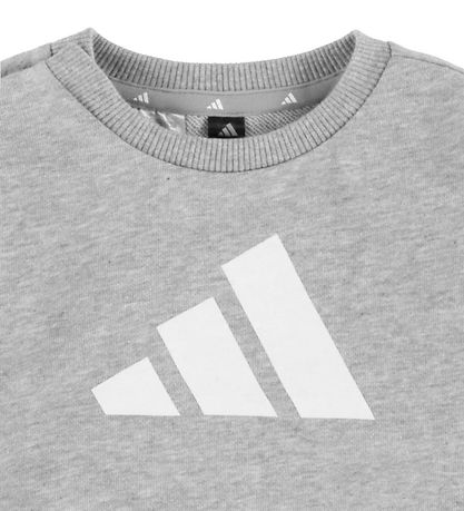 adidas Performance Sweatsæt - I BL FT Jog - Mgreyh/White