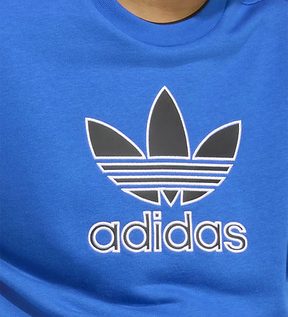 adidas Originals Sweatshirt - Trefoil Crew - Blue/Black