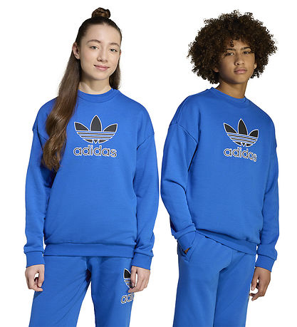 adidas Originals Sweatshirt - Trefoil Crew - Blue/Black