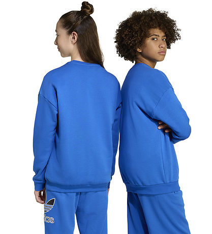 adidas Originals Sweatshirt - Trefoil Crew - Blue/Black