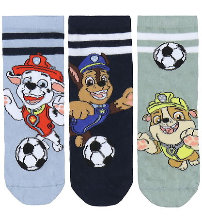 Name It Strømper - 3-pak - NmmJonathan - Pawpatrol - Dusty Blue/