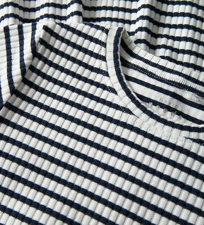 Name It kjole - Rib - NmfVemma - Bright White/Blue