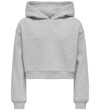 Kids Only Hættetrøje - KogSweat - Light Grey Melange