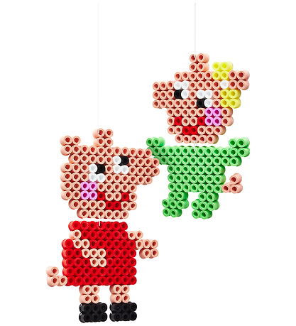 Hama Maxi Perler - Gurli Gris + Lillesøster Evie - 900 Stk. 