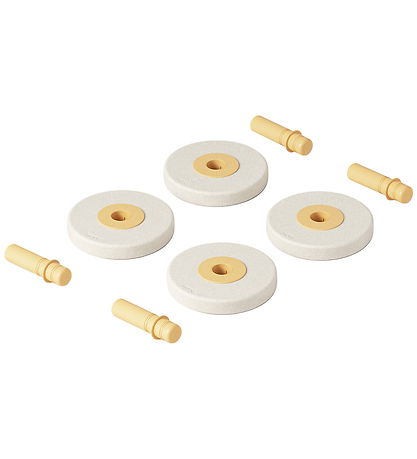 MODU 4x Foam Wheels - 4-pak - Sand Grey/Honey Yellow