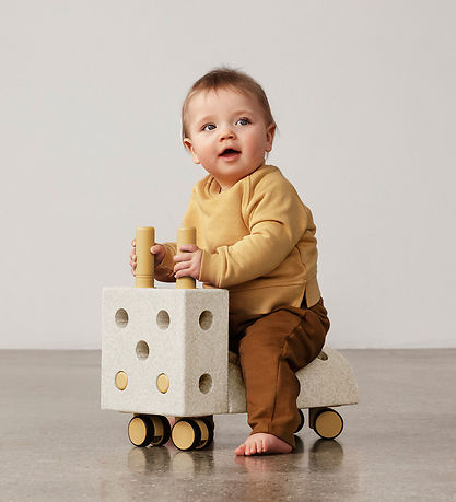 MODU Gåvogn - Tiny Ride - 10 Dele - 40x20x36 cm - Sand Grey/Hone